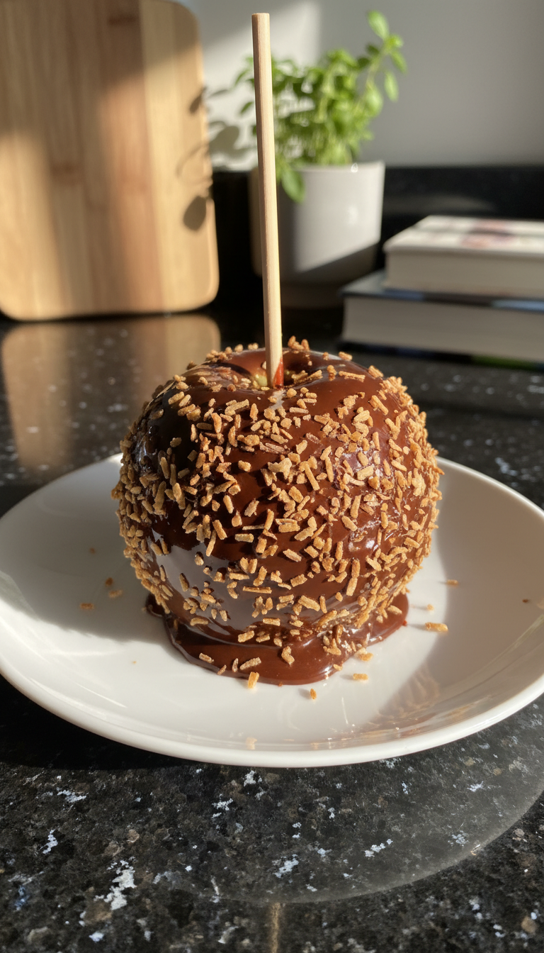 Choco-Coconut Candy Apple Delight