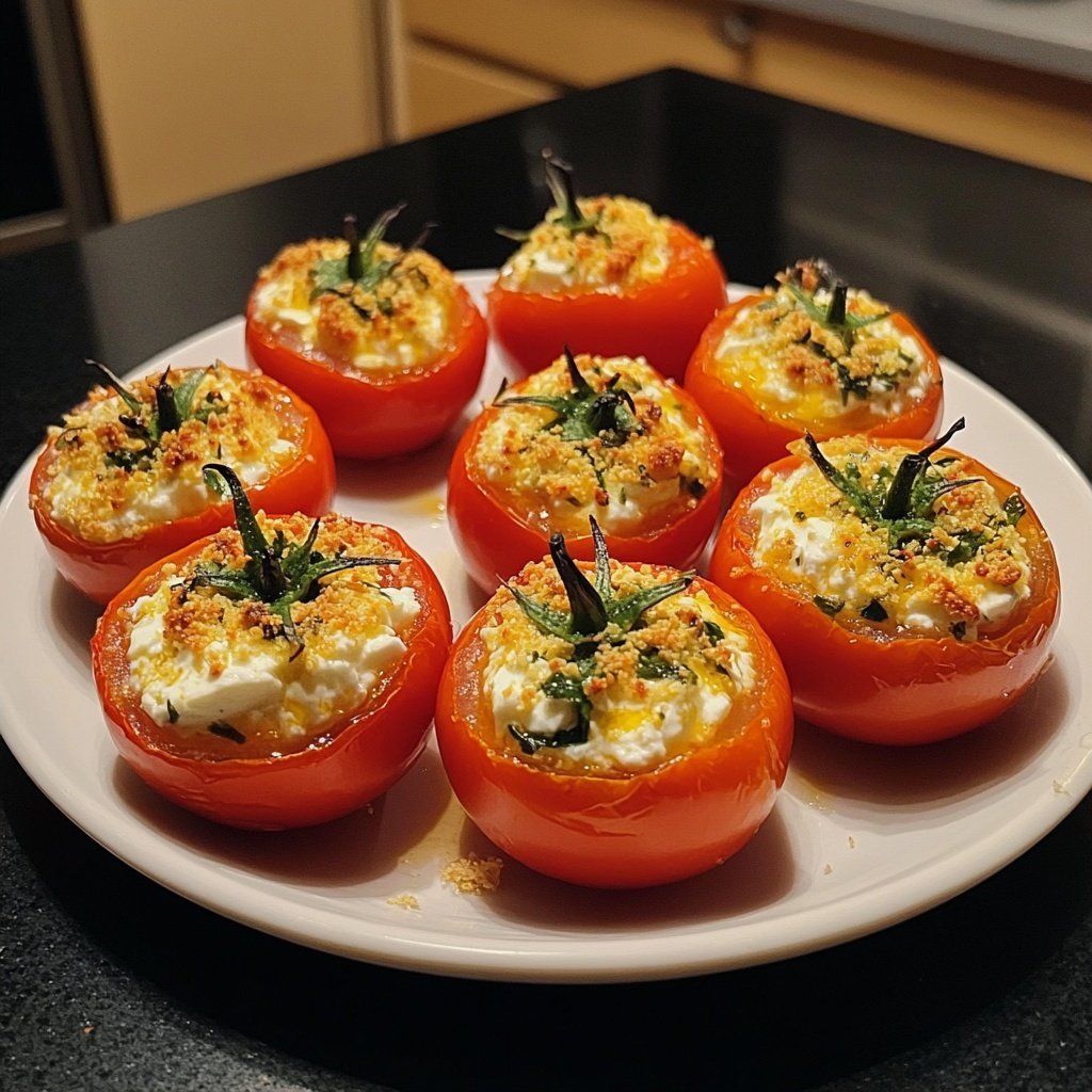 Cheese Stuffed Cherry Tomatoes Feta