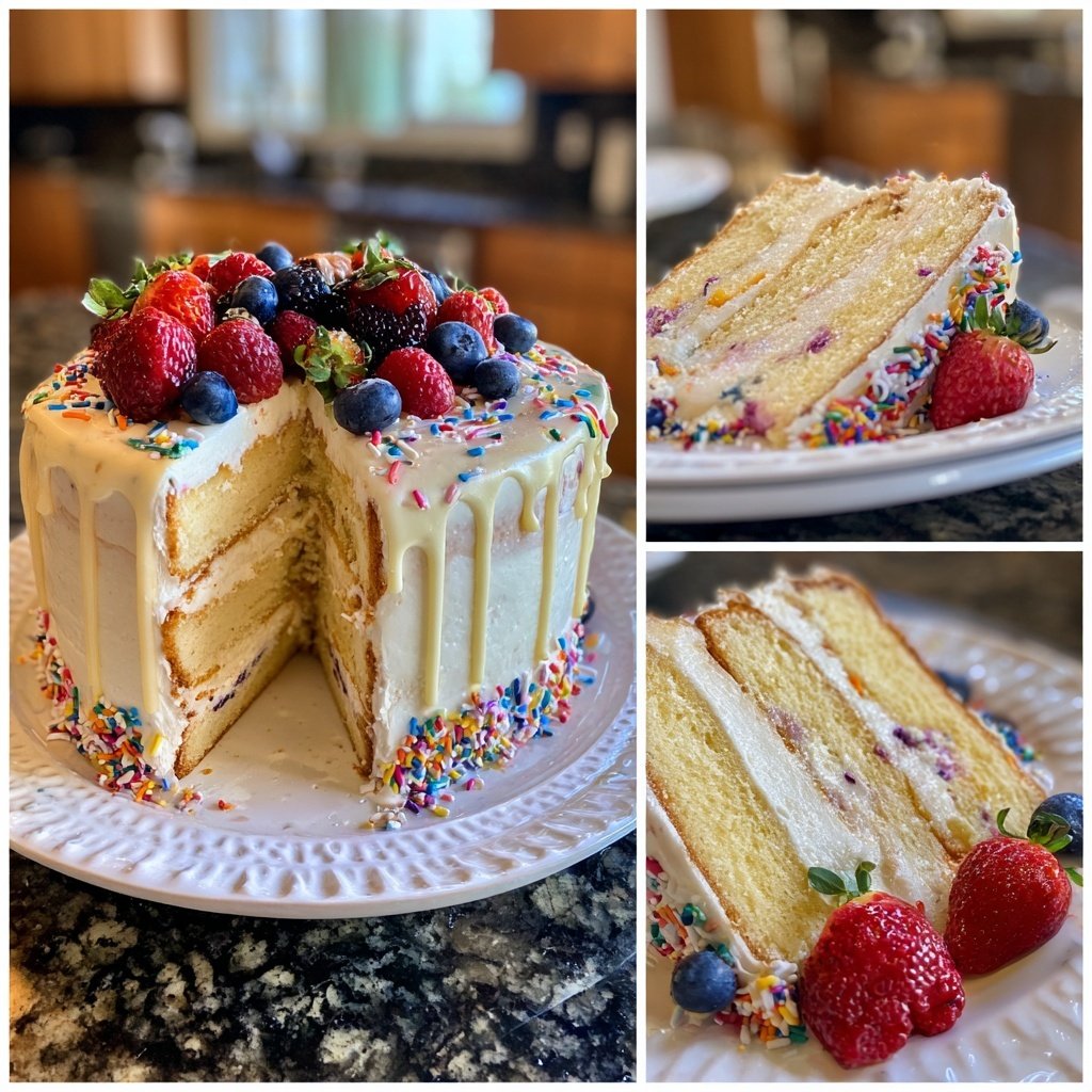 Birthday Celebration Vanilla Cake