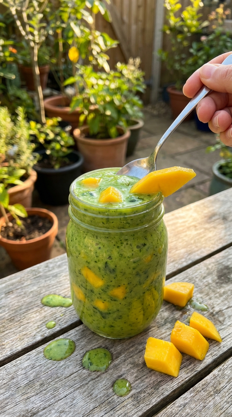 Tropical Mango Spinach Smoothie