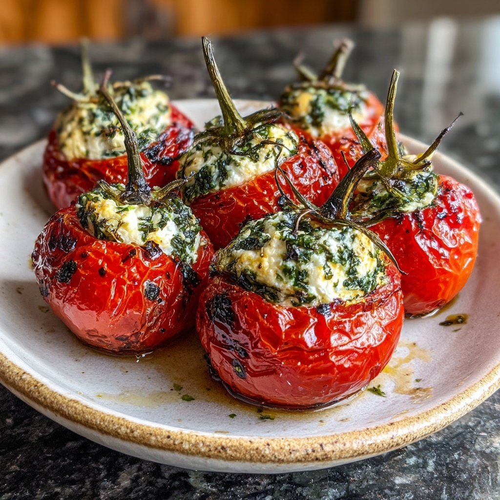 Cheese Stuffed Cherry Tomatoes Feta