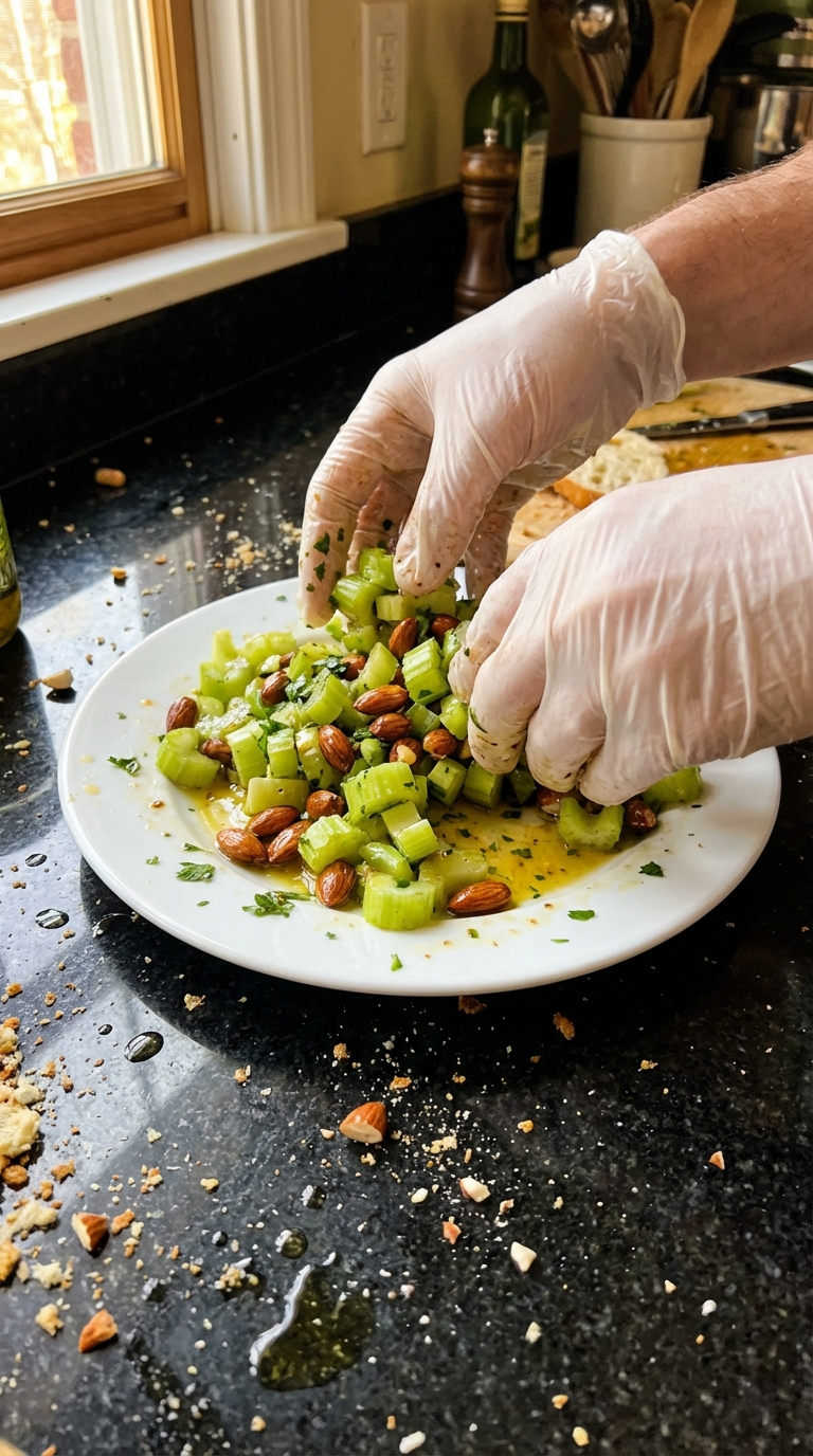 Celery Salad with Roasted Almonds