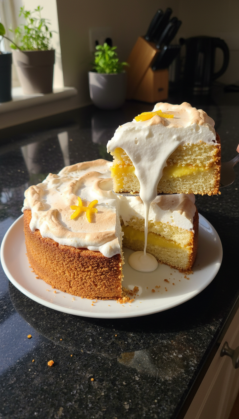 Pisces Mock Lemon Meringue Cake