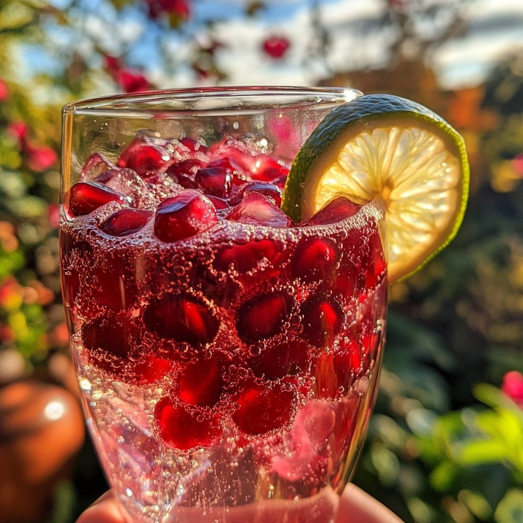 Pomegranate Vodka Spritz Cocktail Recipe