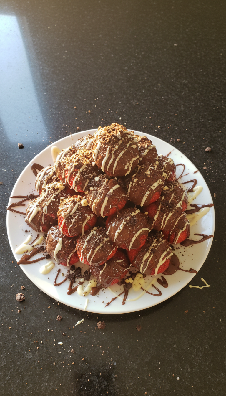 Dubai-Style Chocolate Strawberry Blast