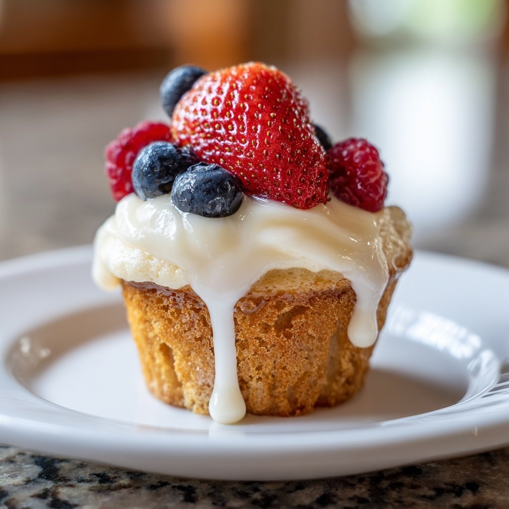 Berries and Cream Cupcake Topper