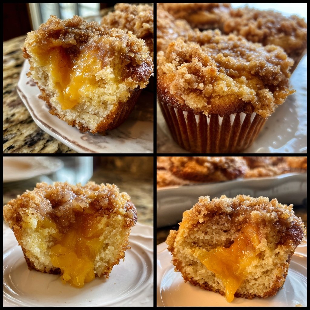 Peach Cobbler Cupcakes