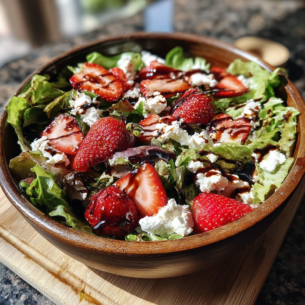 Refreshing Strawberry Balsamic Salad