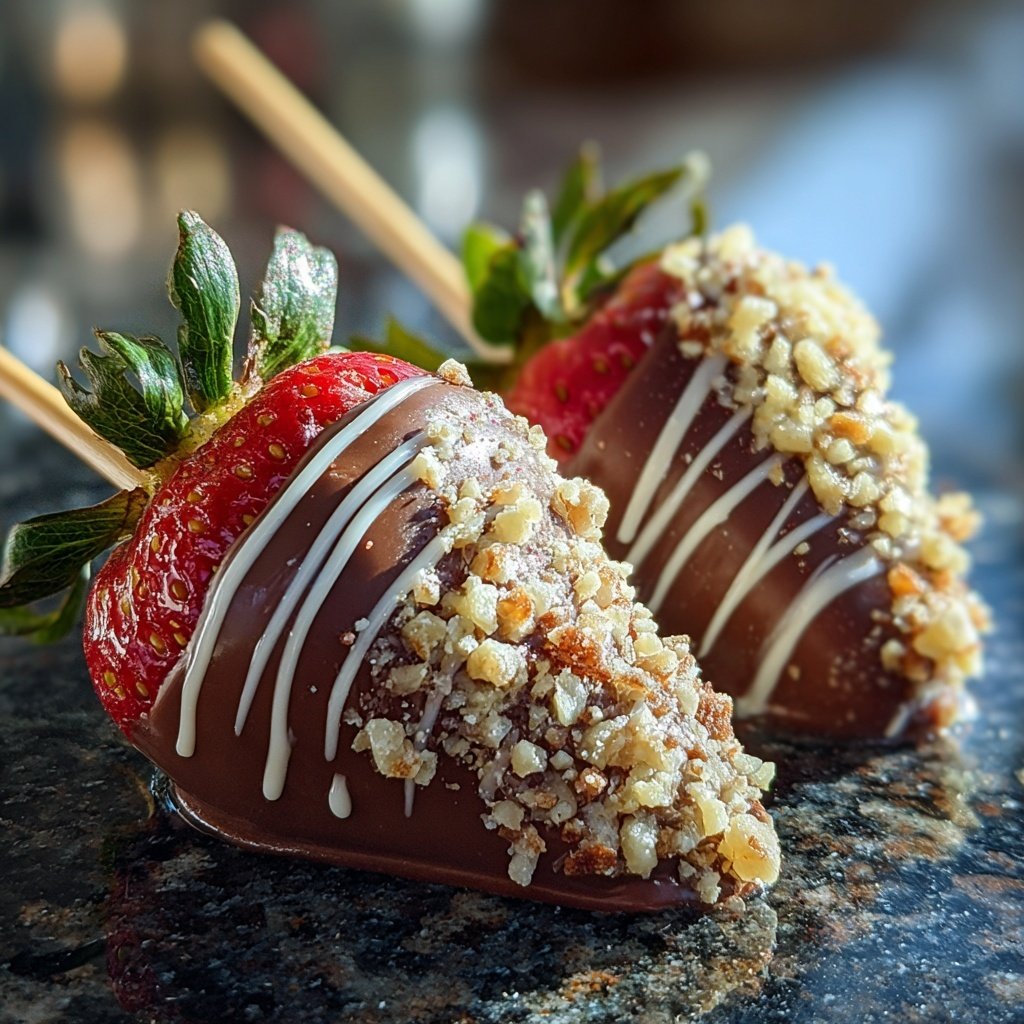 Chocolate-Covered Strawberry Wands