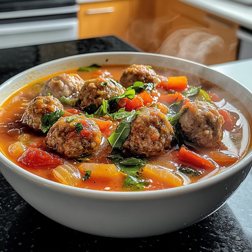 Italian Meatball Soup