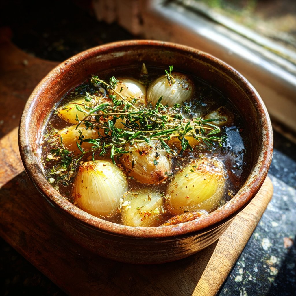 Onion Boil with Fresh Herbs