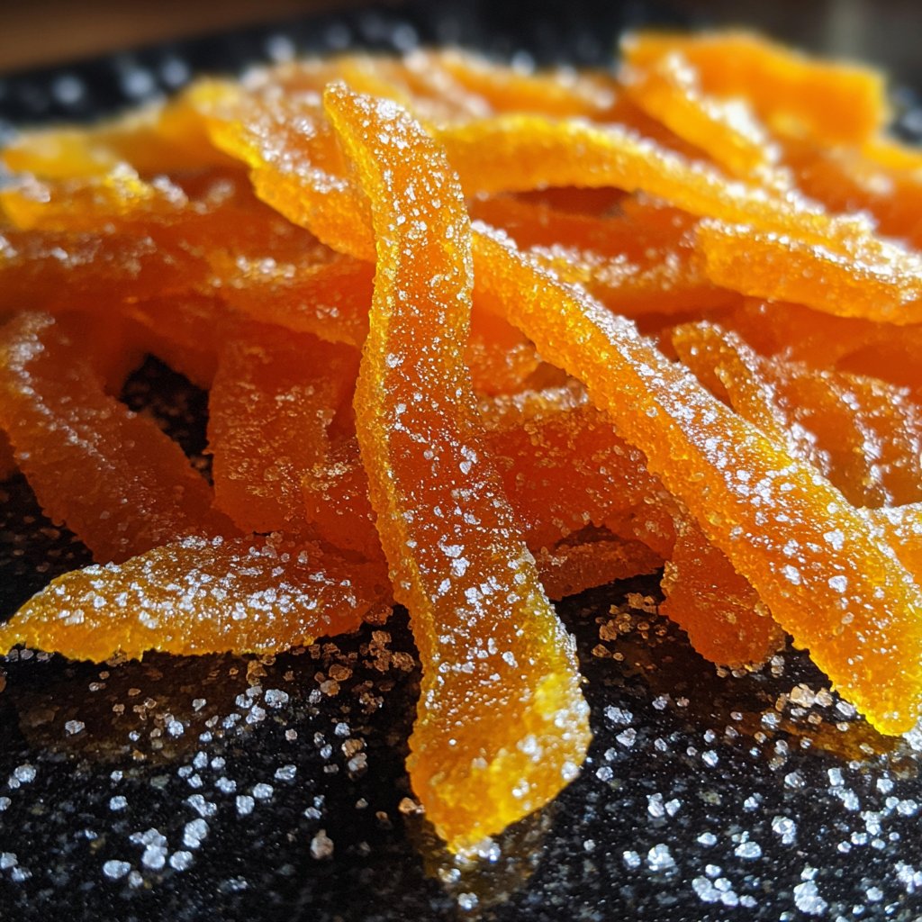 Candied Orange Peel Dessert Candy