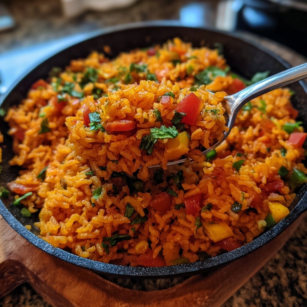 Mexican Red Rice Skillet Dish