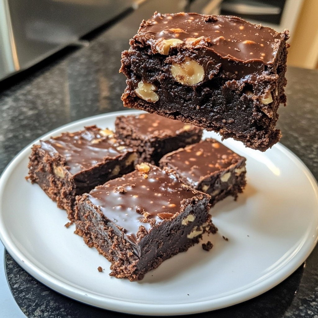 Dark Chocolate Nut Squares