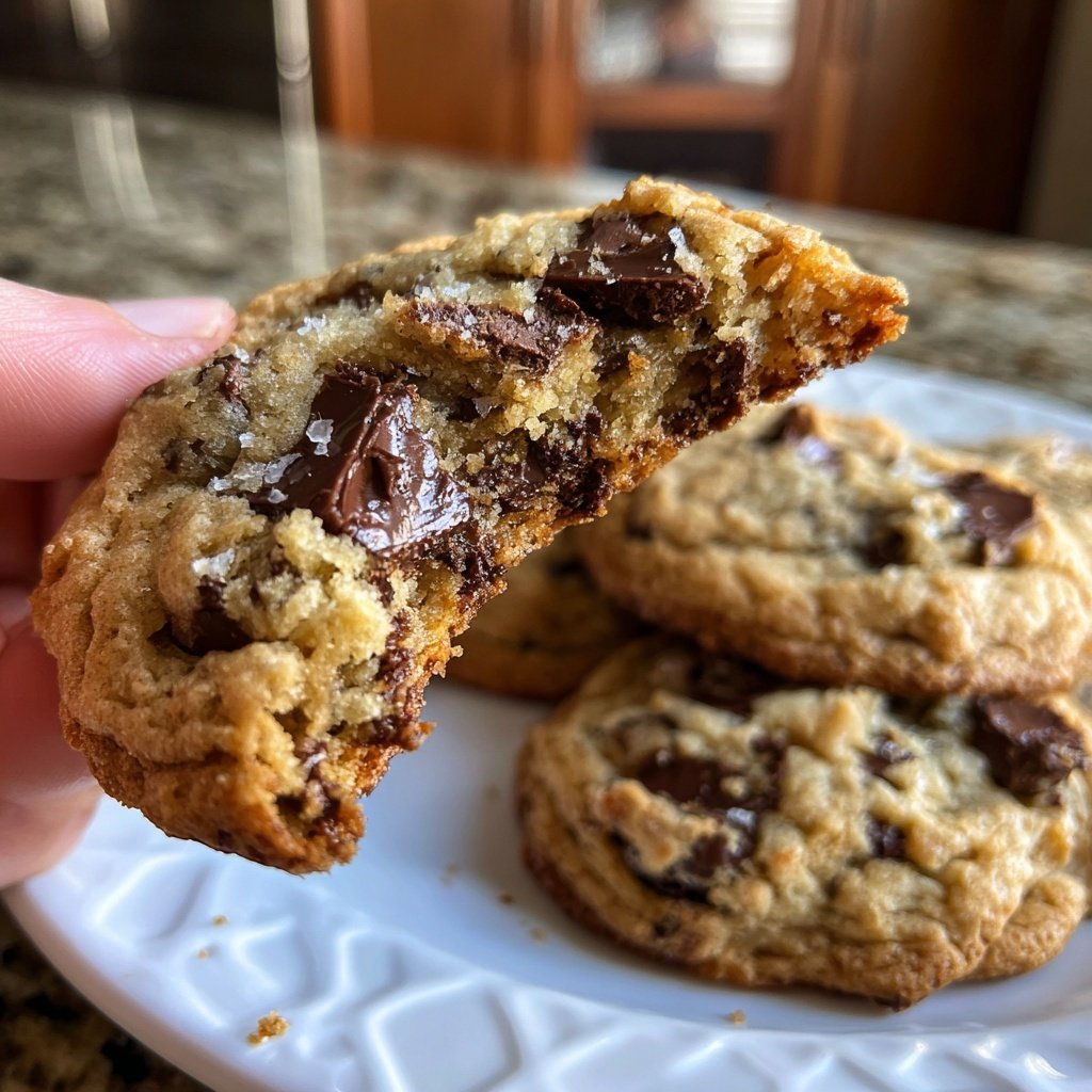 Brown Butter Sourdough Discard Chocolate Chip Cookies