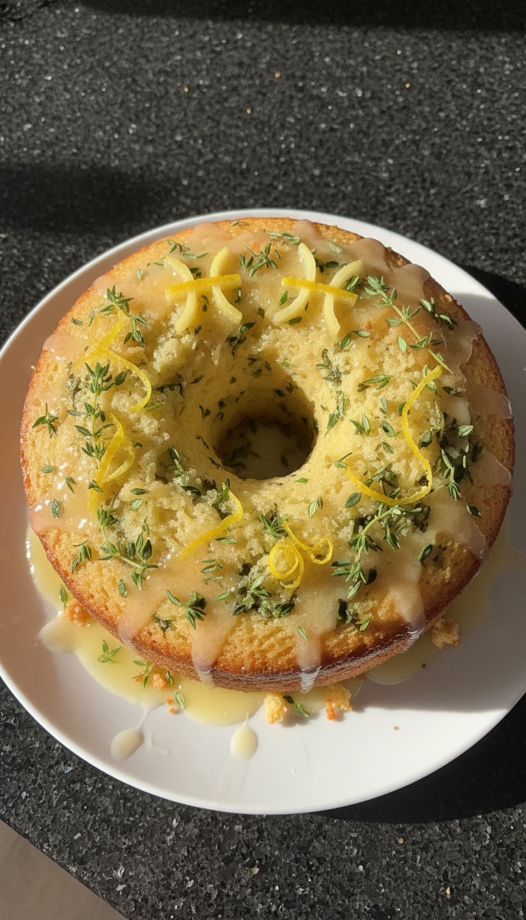 Lemon Thyme Pisces Cake