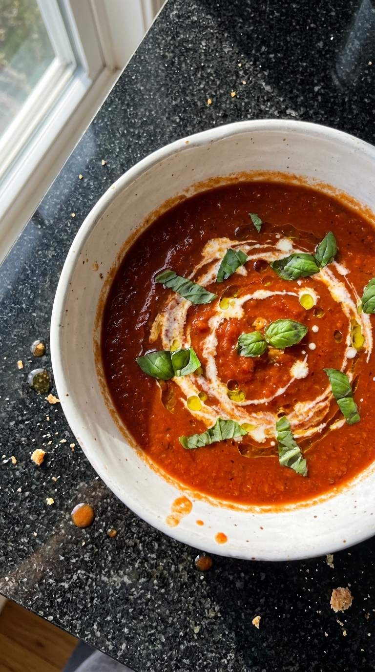 Creamy Tomato and Basil Soup