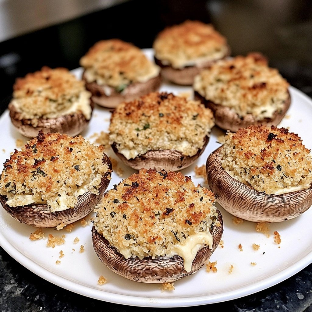 Stuffed Mushrooms Panko Breadcrumb