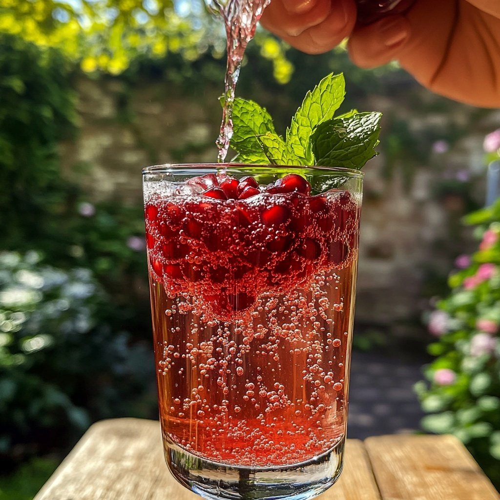 Pomegranate Gin Fizz