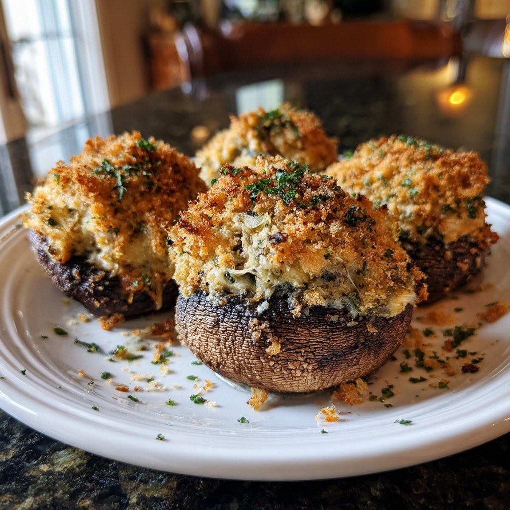 Stuffed Mushrooms Panko Breadcrumb